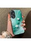 Oppo A60 Compatible Silicone Edge Hard Back Case Couple Phone Case with Floral Pattern - 3