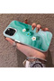 iPhone 11 Pro Compatible Silicone Edge Hard Back Case Couple Phone Case with Floral Pattern - 2