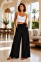 Summer Linen Mixed Women's High Waist Pants