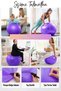 Pilates Ball Balance Sports Yoga Aerobics Gymnastics Plates Fitness Ball 65 cm Purple Sports Bottle 800 ml B - 7