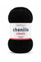 Chenille Velvet Yarn (Chenille Classic) Amigurumi Yarn - 5 Yumak - 502 Black - 2