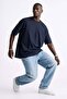 Men's Crew Neck Regular Fit T-Shirt - Navy Blue - 3