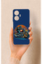 Realme C55 Compatible Moto Rider Patterned Silicone Case