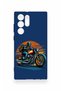 Samsung S22 Ultra Compatible Moto Rider Patterned Silicone Case - 2
