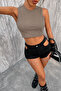 Women's Crew Neck Sleeveless Crop Tank Top Single Jersey 100% Cotton Basic Summer T-Shirt
