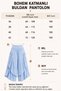 Bohem Buldan Pocketed Ice Blue Shalwar Pants / Unisex - 4
