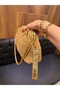 Wicker Weave Women's Hand and Shoulder Bag – Chain Strap, Gold Metal Detail, Stylish Bag for Daily Use & Summer - 5