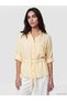 Lcw Vision Yellow Women's Shirt with Tie at the Waist