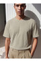 Esvab • Modern & Distinctive Relax Fit Zero Roba Collar Striped Men's T-Shirt