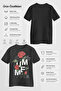 تي شيرت أسود كبير الحجم بنسبة 100% من القطن بتصميم Rose Forever مقاس T-XL - 3