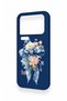 Mi 17 Pro Max Compatible Blue Ribbon Flower Pattern Silicone Case - 4