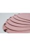 6-Piece Oval Jute Platter American Service Set Pink Color Bohemian Tableware Presentation Plate Coaster - 3