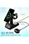 Bella 2 3-in-1 Magnetic Wireless Charging Station – 15W Fast Wireless Charger with Digital Alarm Clock - 5