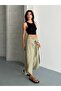 Layered Look Wide-Legged Trousers with Tie-Up Detail - 2