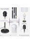 Modern WIFI and Bluetooth Floor Lamp with RGB LED Bulb - 4