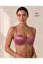 حمالة صدر ناعمة من نوع SoftLift بمقاس C مع دعم ودعامة سفلية، مقطوعة بالليزر، بدون حمالات، بتصميم لوتس، لامعة، مستوردة.