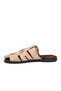 Beige Closed-Front Women's Flat Slippers - 4