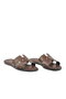 Brown Women's Flat Slippers - 4