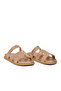 Gold Stone Embellished Women's Flat Slippers - 3