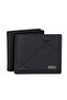 Men’s Slim Bifold Wallet – Premium Synthetic Leather, Minimalist Design, Multiple Card Slots, Metal Logo