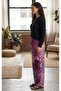 Women's Summer Viscose Ethnic Patterned Trousers - 3