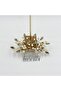 Bridal Hair Comb with Gold Crystal and Pearl Leaf Design - 7