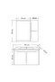 Milano Mayte Vanity Desk with Mirror and Side Cabinet - 2