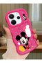 Redmi Note 14 4g Compatible Case Camera Protector Red Silicone Couple Phone Case Cute Pattern