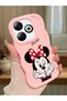 Infinix Smart 8 Pro Compatible Case Camera Protector Pink Silicone Couple Phone Case Cute Pattern