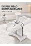Double Head Dumpling Maker | 2 In 1 Manual Dumpling Press Mould | Momo Gyoza Ravioli Empanada Samosa Pierogi Wonton Maker - 3