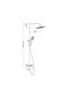 Enzo Bath Shower With Rod & Rain Shower Complete Set, Rain Shower Complete Set With Rods L 75 x W 33 x H 14 Cm Grey - 2