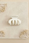 White Glossy Plastic Claw Hair Clip Stylish and Practical Accessory for Women for Daily Use - 3