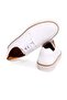 White Color Lace-Up Genuine Leather Men's Shoes - 2