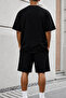 Men's Oversize Printed Shorts Set 100% Cotton Street Style Comfortable Fit - 3