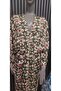 70% Viscose 30% Silk Front V-Neck Wide Half Sleeve Slit Women's Summer Dress - 5
