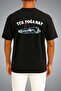 Oversize Tcg Doğanay between the Waves Themed Pocket and Back Printed Unisex T-Shirt - 2