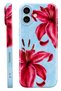 iPhone 17 Blue Flower Protect Slim Glossy Full Covering Print Camera Protected Phone Case