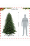 Multi Size Dual Light Pre-Lit PE+PVC Christmas Tree Auto Setup Artificial Tree Family Party Xmas Gift Ornament For Villa Shop - 7