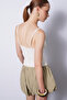 Flower Embroidered Lace Tricotated Tank Top Ecru - 4