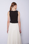 Lace-Detail Buttoned Knitwear Top Brown - 4