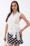 Women's Waist-Tie Sleeveless Blouse - 3