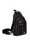 Np 2333 Shoulder and Waist Bag with Headphones and USB Port Black Yellow - 2