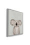 Minimalist Koala Bear Kids Wall Art | Portrait Framed Canvas Print | Luxury Islamic Decor for Kids Room - 3