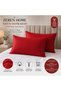 100% Cotton Satin Pillowcase Set |   2 Pieces 50X70 cm + 1 Zippered Pillowcase |   Striped Weaving |   Soft and Breathable Fabric - 2