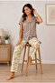 Women's Cotton Buttoned Short Sleeve Pajama Set - 3