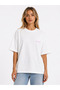 Unisex Women's and Men's T-Shirt with Written Logo, Front Print, Oversize, Thick Fabric, Comfortable Cut, Cotton T-Shirt