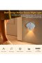 مصباح جداري LED قابل لإعادة الشحن مع مستشعر حركة، قابل للتعتيم، 3 درجات حرارة لونية، تصميم صدفي، مغناطيسي، لغرفة النوم - 3
