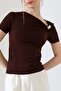 Women's Sandy Buckle Draped Blouse - 6