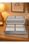 Multi-Purpose Drawer Wooden Makeup Organizer Decorative Stylish and Premium Design White - 7