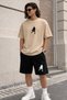 Unisex Oversize Shorts Set Crew Neck Short Sleeve T-Shirt Shorts 2-Piece Sports Combination Casual Summer Basketball Printed - 2